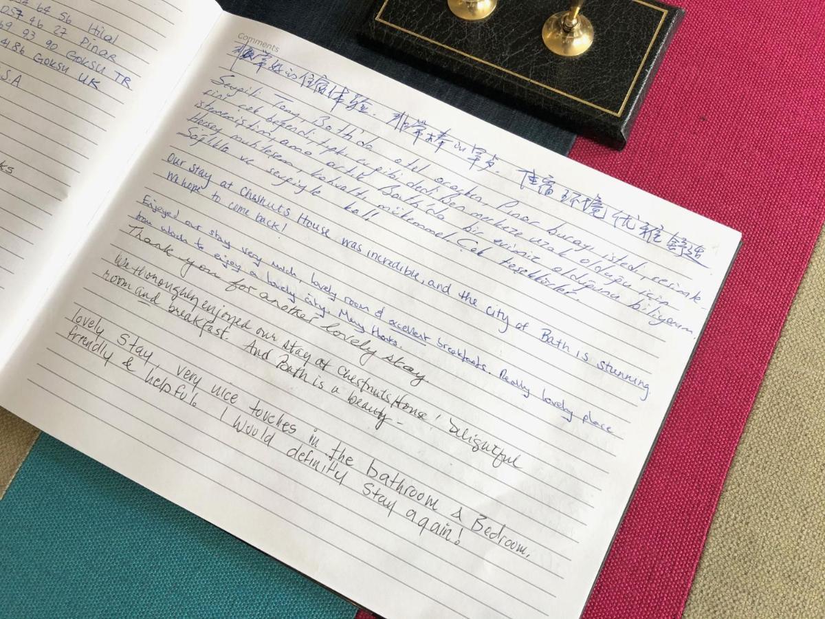 Chestnuts House Boutique B&B Бат Экстерьер фото A letter written in the Copperplate Gothic style